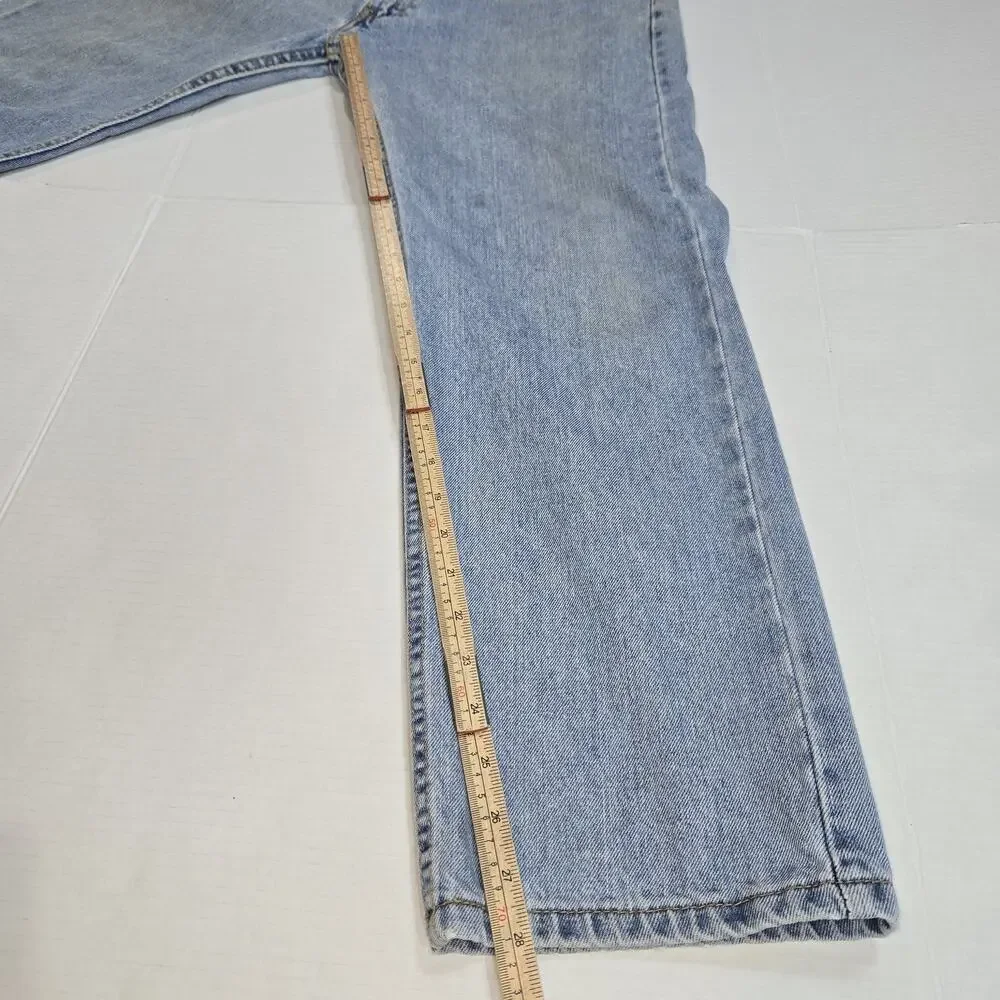 Levi's‎ 505 Men's W36 L29 Regular Fit Straight Leg Light Wash Blue Jeans Outdoor